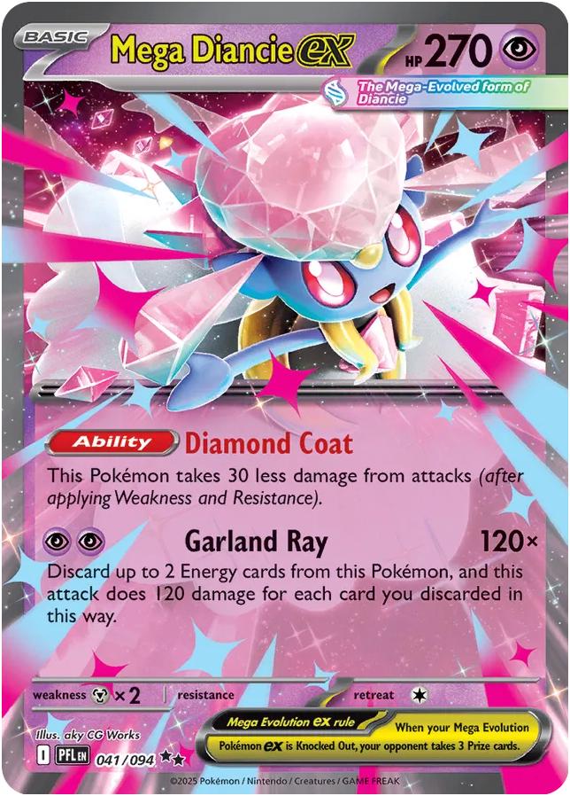 Pokémon TCG - Mega Diancie Ex - 041/094 - Phantasmal Flames