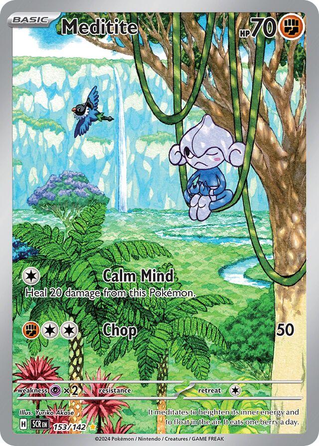 Pokemon TCG - Meditite - 153/142 - Stellar Crown