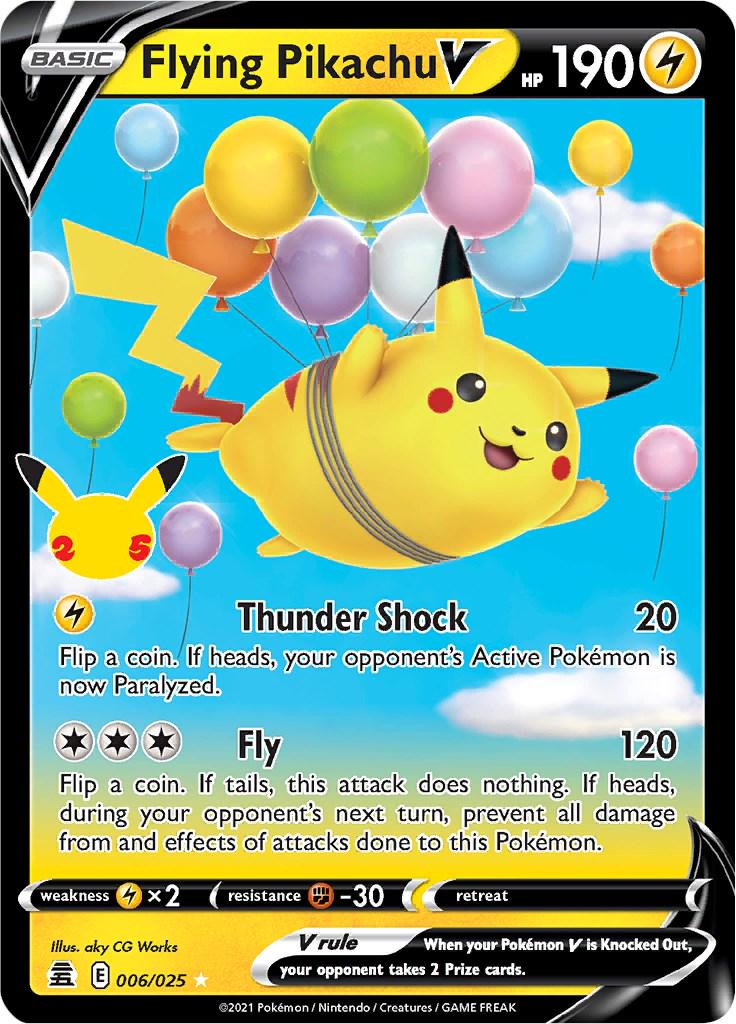 Pokemon TCG - Flying Pikachu V - 006/025 - Celebrations