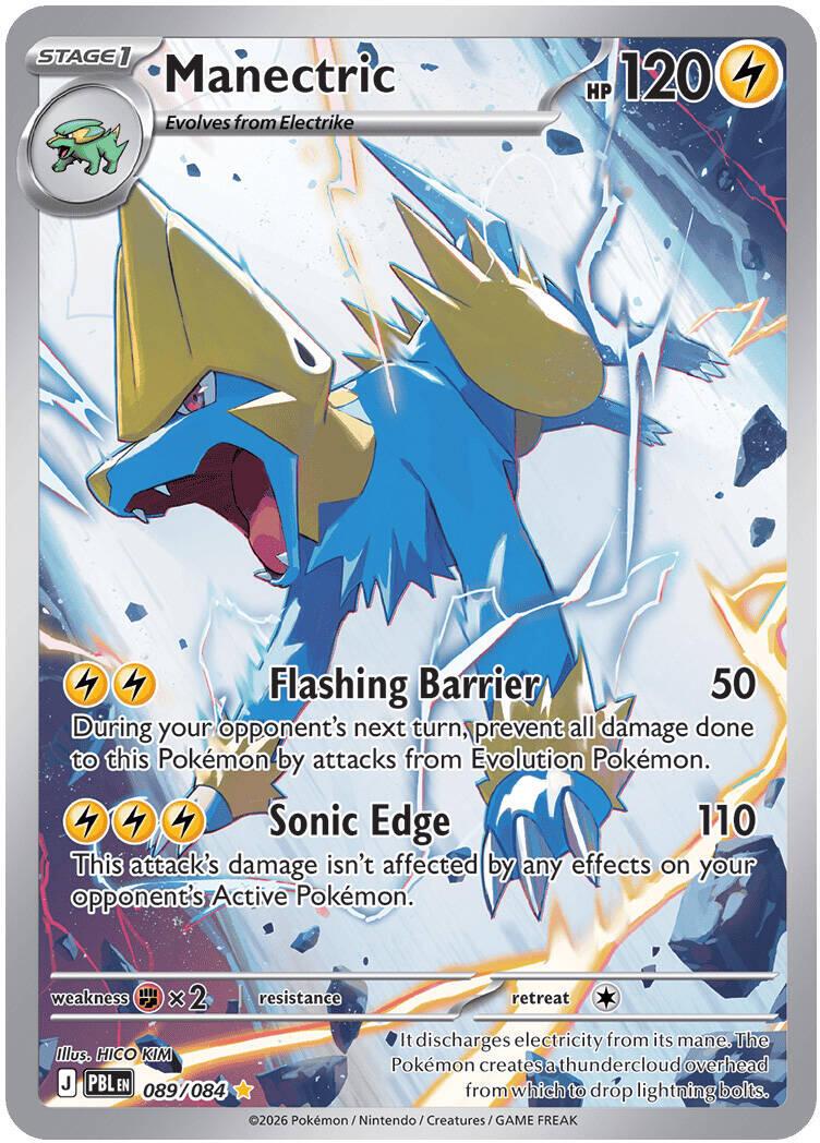 Pokémon TCG - Manectric - 089/084 - Pitch Black