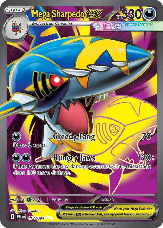 Pokémon TCG - Mega Sharpedo Ex - 113/094 - Phantasmal Flames