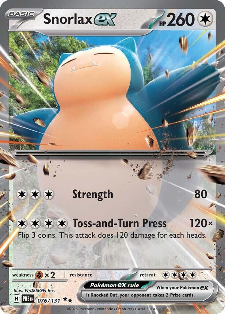 Pokémon TCG - Snorlax ex - 076/131 - Prismatic Evolutions