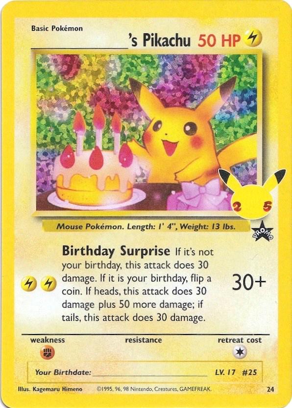 Pokémon TCG - Pikachu Birthday - 24 - Celebrations