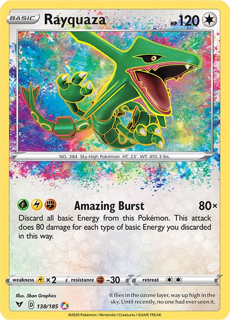 Pokémon TCG - Rayquaza - 138/185 - Vivid Voltage