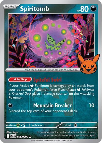 Pokémon TCG - Spiritomb - 087/132 - Mega Evolution