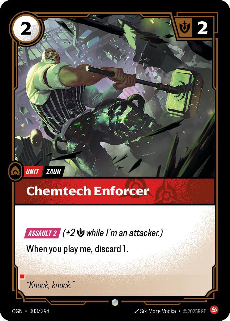 Riftbound TCG - Chemtech Enforcer - 003/298 - Origin