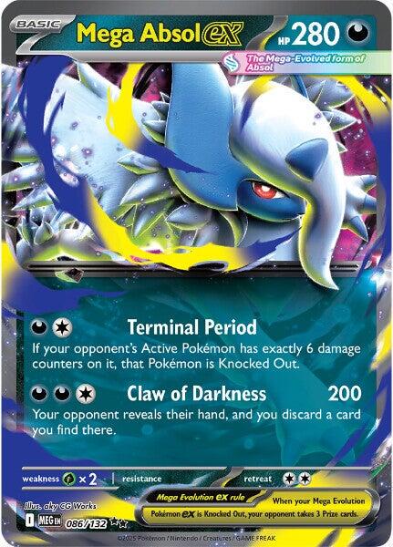 Pokémon TCG - Mega Absol ex - 086/132 - Mega Evolution