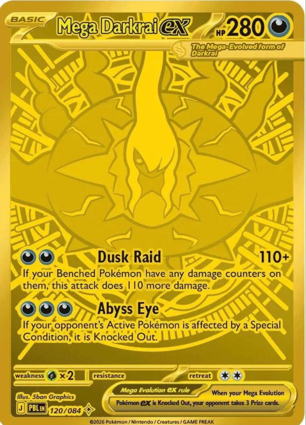 Pokémon TCG - Mega Darkrai- 120/084 - Pitch Black