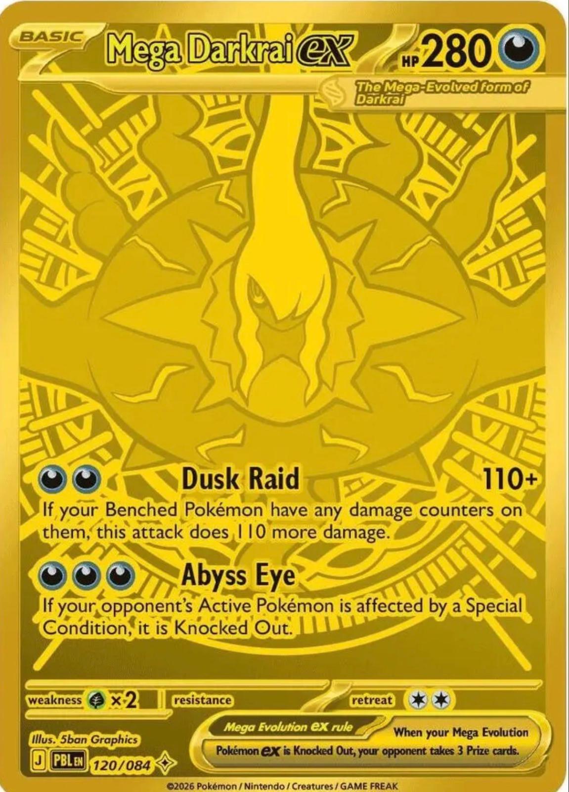 Pokémon TCG - Mega Darkrai- 120/084 - Pitch Black