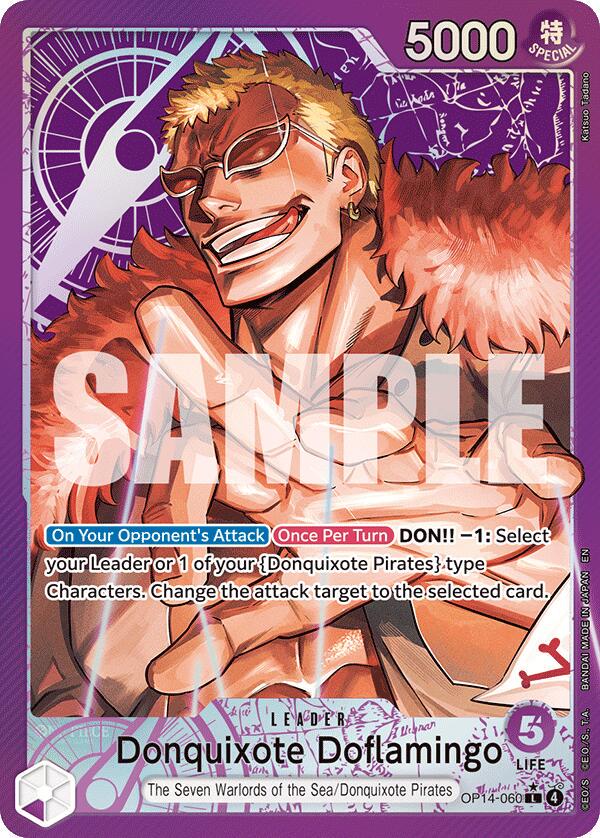 One Piece - Donquixote Doflamingo - OP14-060 - Azure Sea's Seven