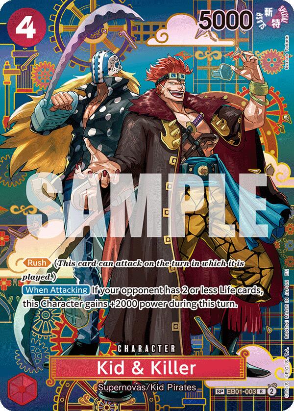 One Piece - Kid & Killer [SP] - EB01-003 - Azure Sea's Seven