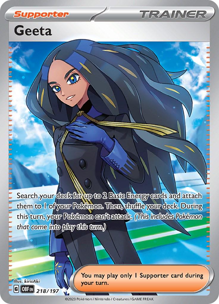 Pokémon TCG - Geeta - 218/197 - Obsidian Flames