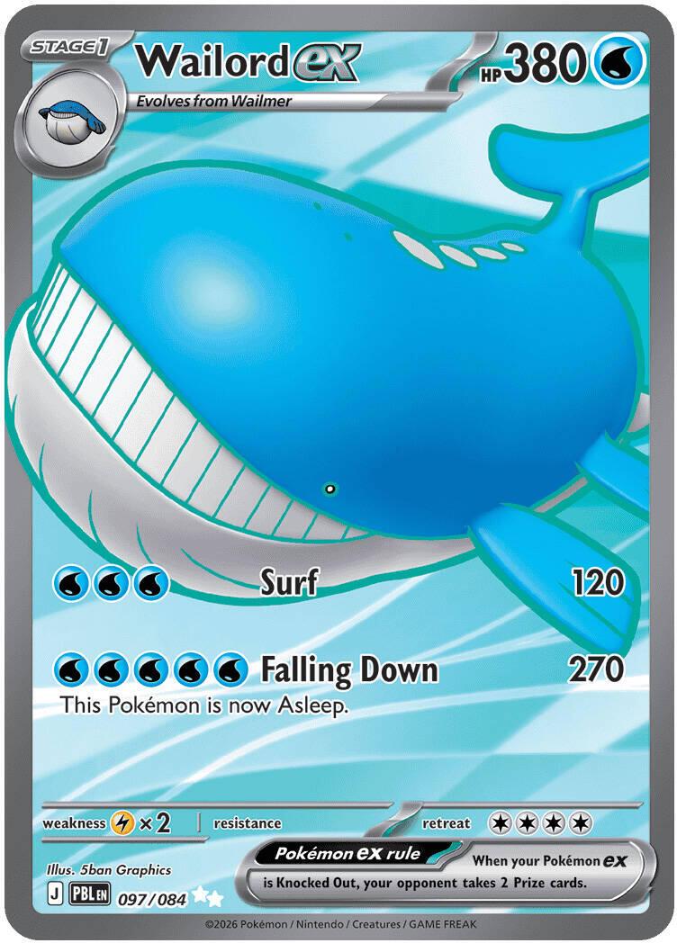 Pokémon TCG - Wailord - 097/084 - Pitch Black
