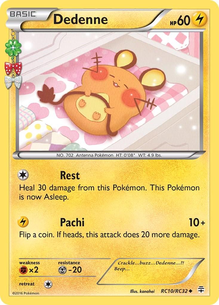 Pokemon TCG - Dedenne - RC10/RC32 - Generations