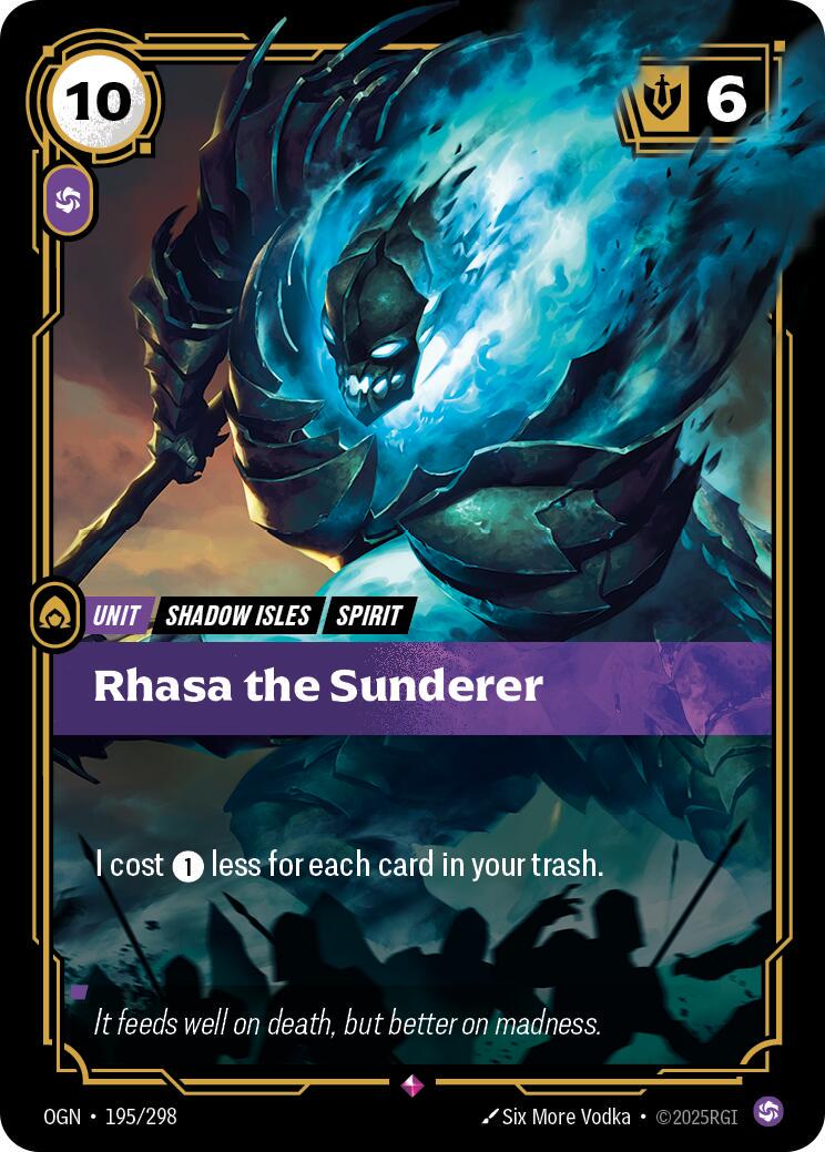 Riftbound TCG - Rhasa the Sunderer - 195/298 - Origin