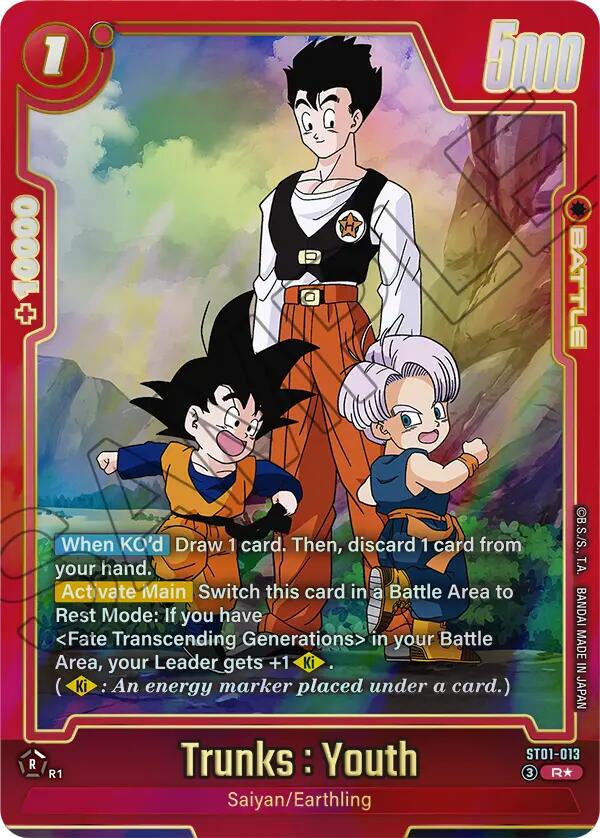 Dragon Ball - Trunks : Youth [Alt Art] - ST01-013 - Fusion World