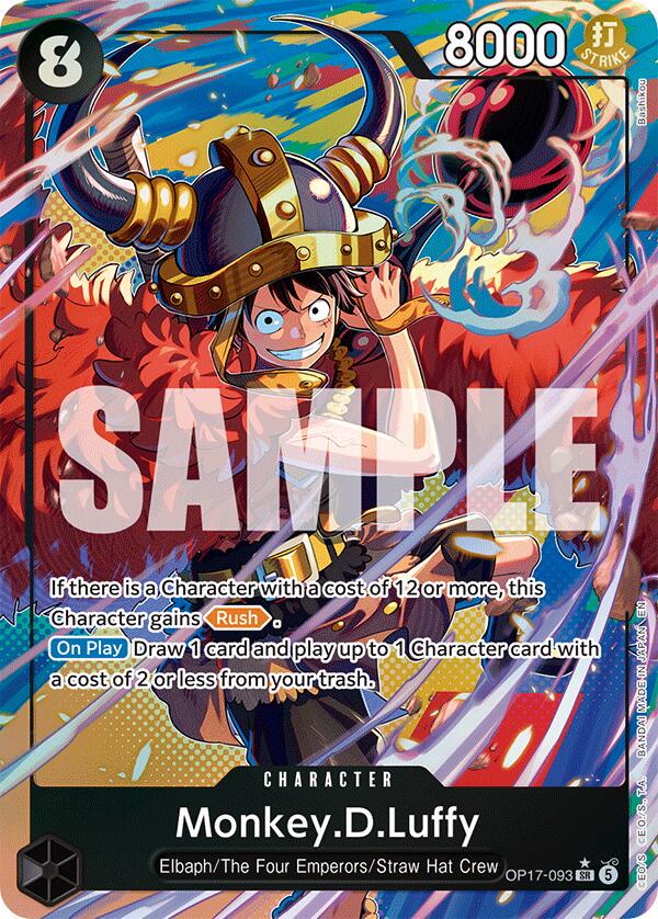 One Piece - Monkey.D.Luffy [Alt Art] - OP17-093 - World's Strongest Warriors