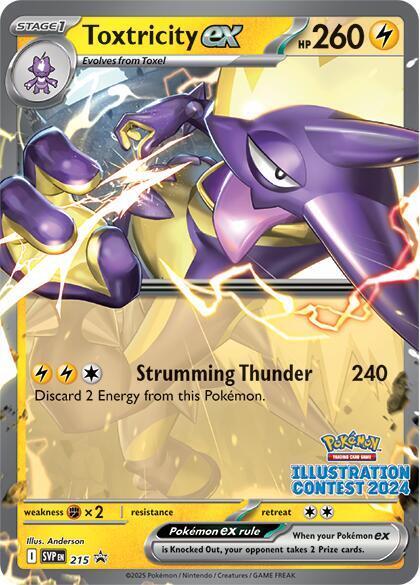 Pokémon TCG - Toxtricity ex - 215 Promo - Illustration Contest 2024