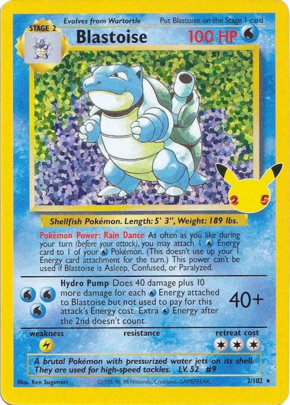 Pokémon TCG - Blastoise - 2/102 - Celebrations