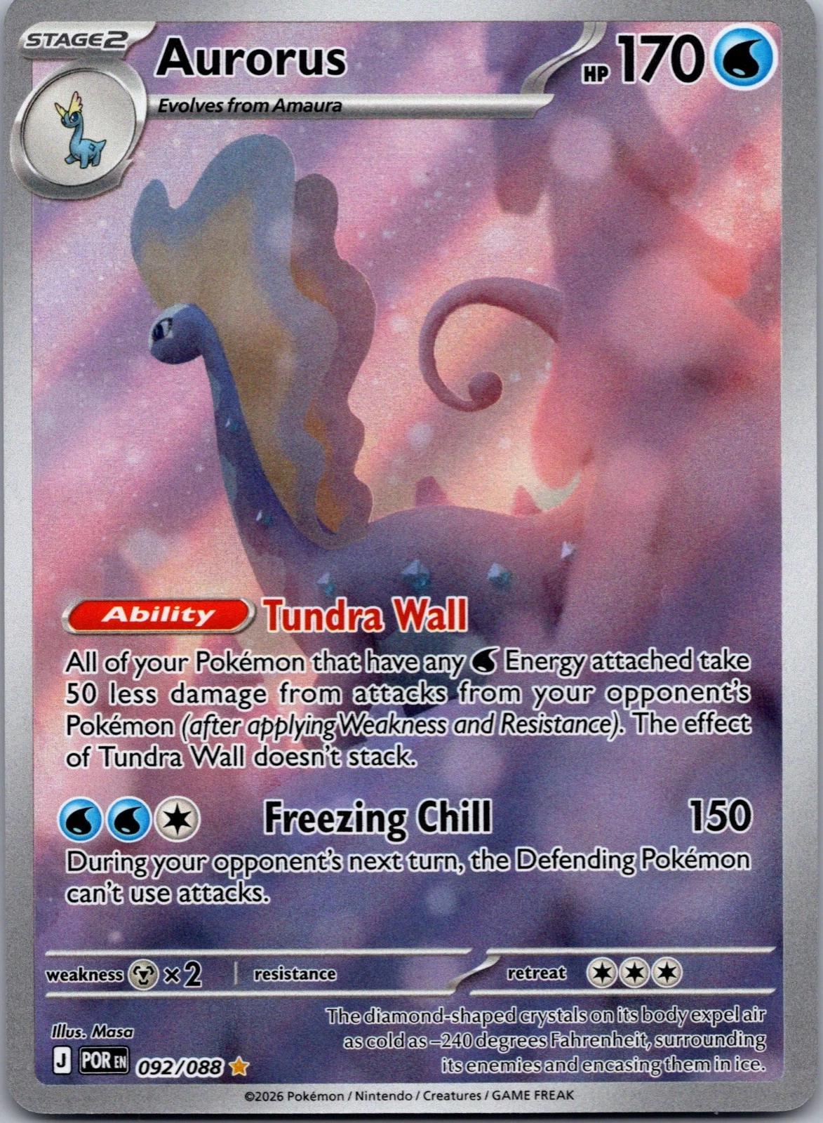 Pokémon TCG - Aurorus  - 092/088 - Perfect Order