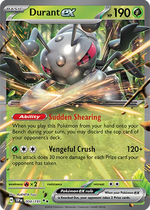 Pokémon TCG - Durant ex - 004/191 - Surging Sparks