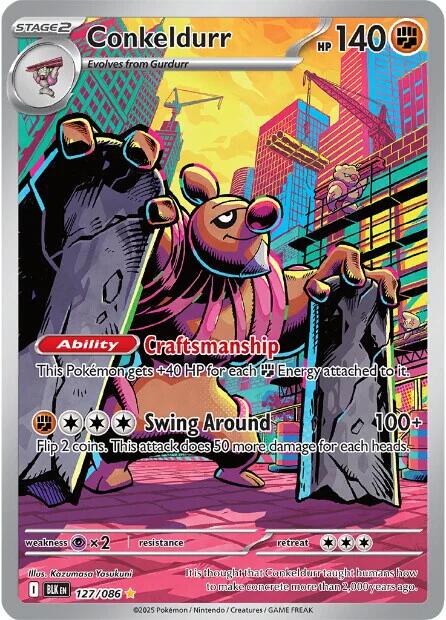 Pokémon TCG - Conkeldurr - 127/086 - Black Bolt