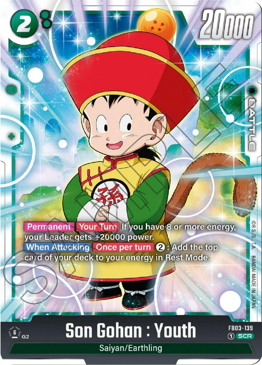 Dragon Ball - Son Gohan: Youth - FB03-139 - Fusion World Raging Roar