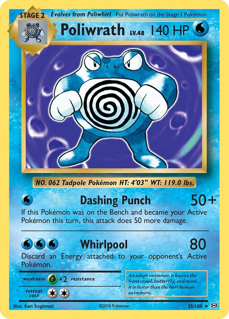 Pokémon TCG - Poliwrath - 25/108 - Evolutions