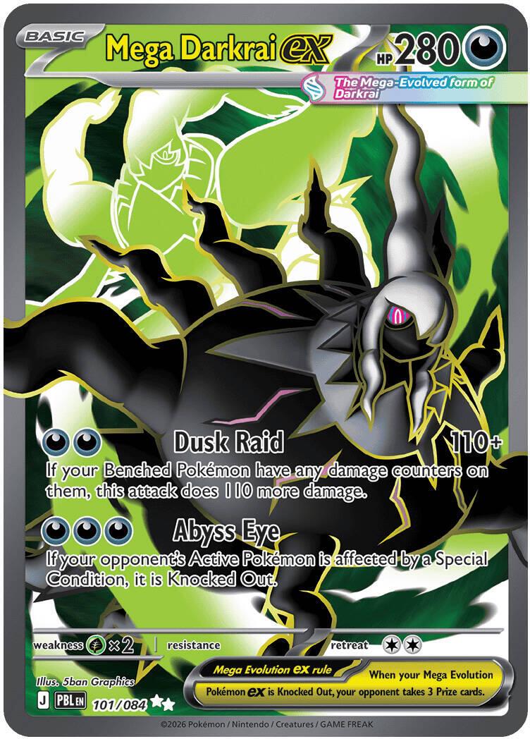 Pokémon TCG - Mega Darkrai ex - 101/084 - Pitch Black