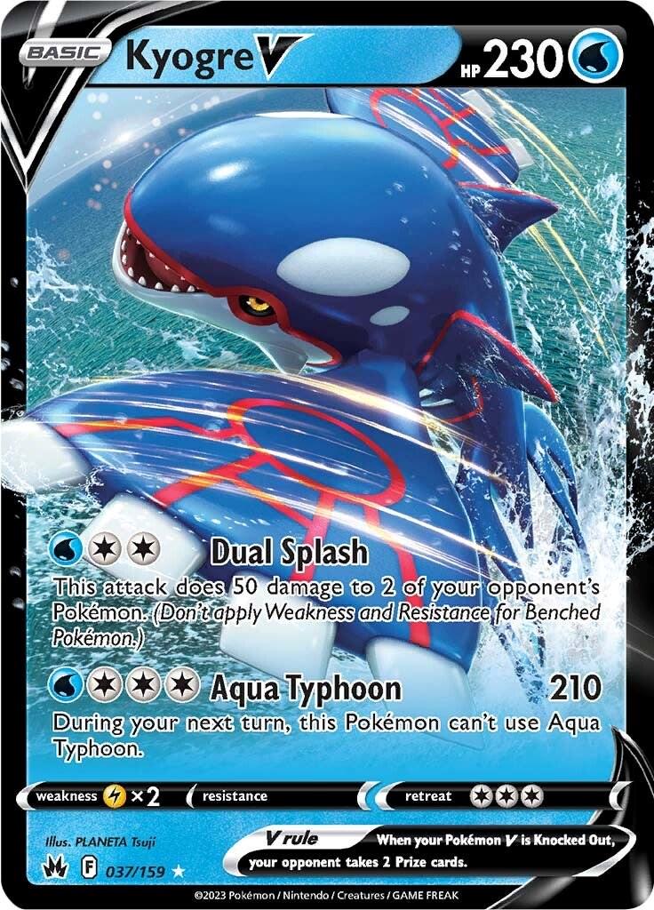 Pokémon TCG - Kyogre V - 037/159 - Crown Zenith