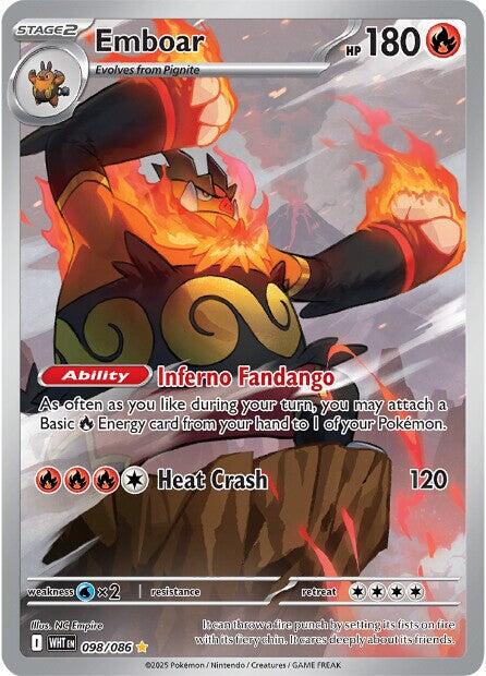 Pokémon TCG - Emboar - 098/086 -  White Flare