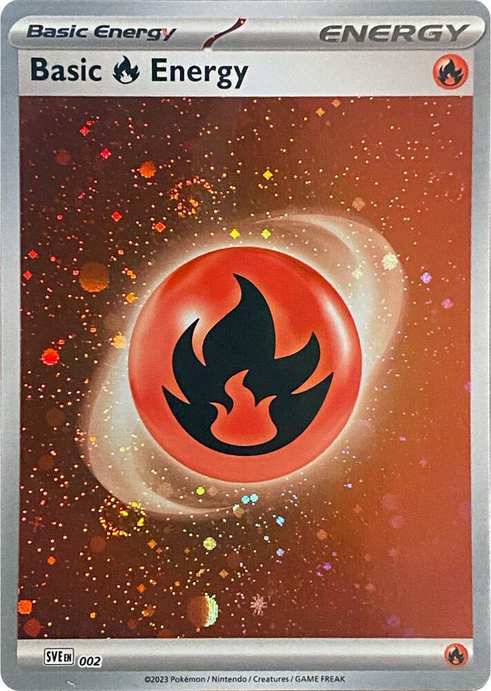 Pokémon TCG - Fire Energy - Cosmos Holo - Scarlet & Violet Energy