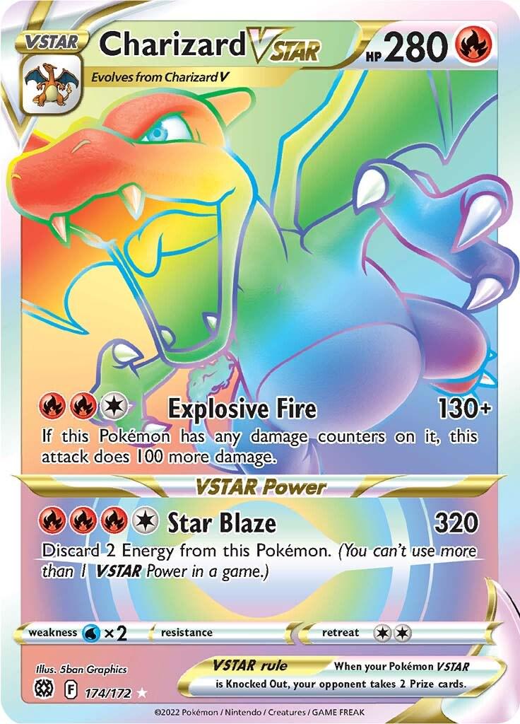 Pokemon TCG - Charizard VSTAR - 174/172 - Brilliant Stars