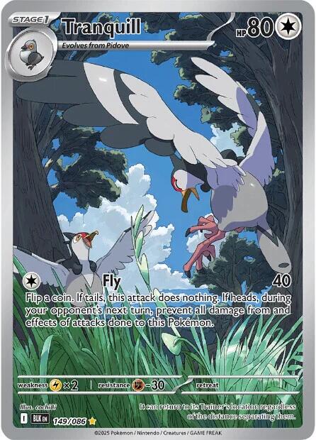 Pokémon TCG - Tranquill - 149/086 - Black Bolt