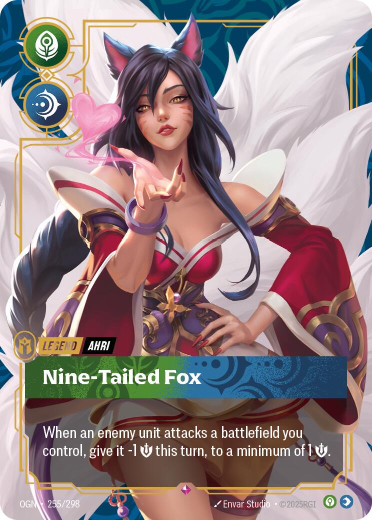 Riftbound TCG - Ahri - Nine-Tailed Fox - 255/298 - Origin