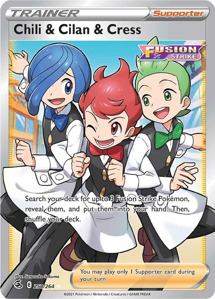 Pokemon TCG - Chili & Cilan & Cress - 258/264 - Fusion Strike