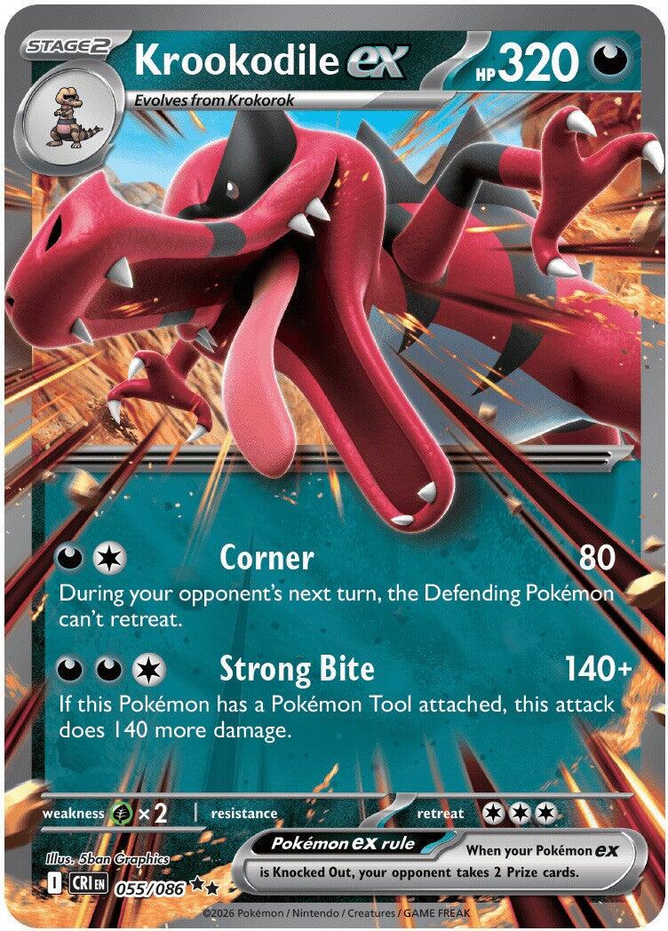 Pokémon TCG - Krookodile ex - 055/086 - Chaos Rising