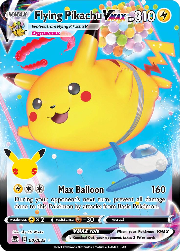 Pokémon TCG - Flying Pikachu VMAX - 007/025 - Celebrations