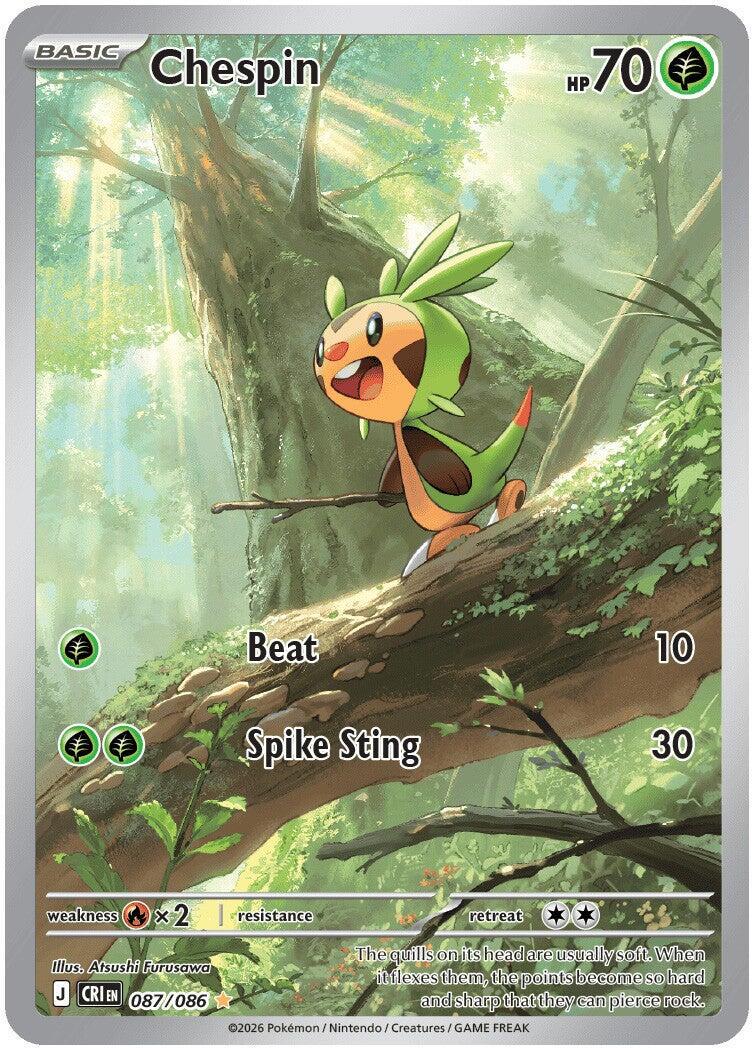 Pokémon TCG - Chespin - 087/086 - Chaos Rising