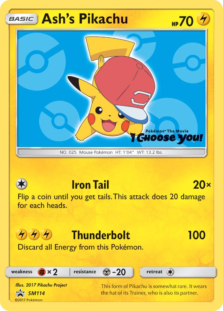 Pokémon TCG - Ash's Pikachu - SM114 Promo