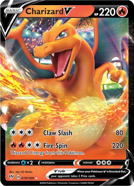 Pokémon TCG - Charizard V - 019/189 - Darkness Ablaze