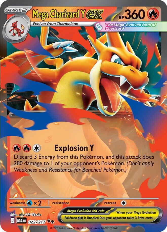 Pokémon TCG - Mega Charizard Y ex - 022/217 - Ascended Heroes