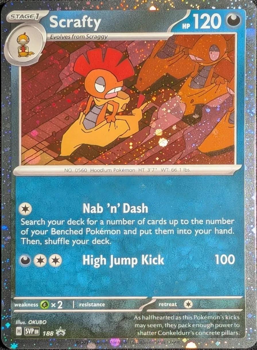 Pokémon TCG - Scrafty - 188 Black Star Promo