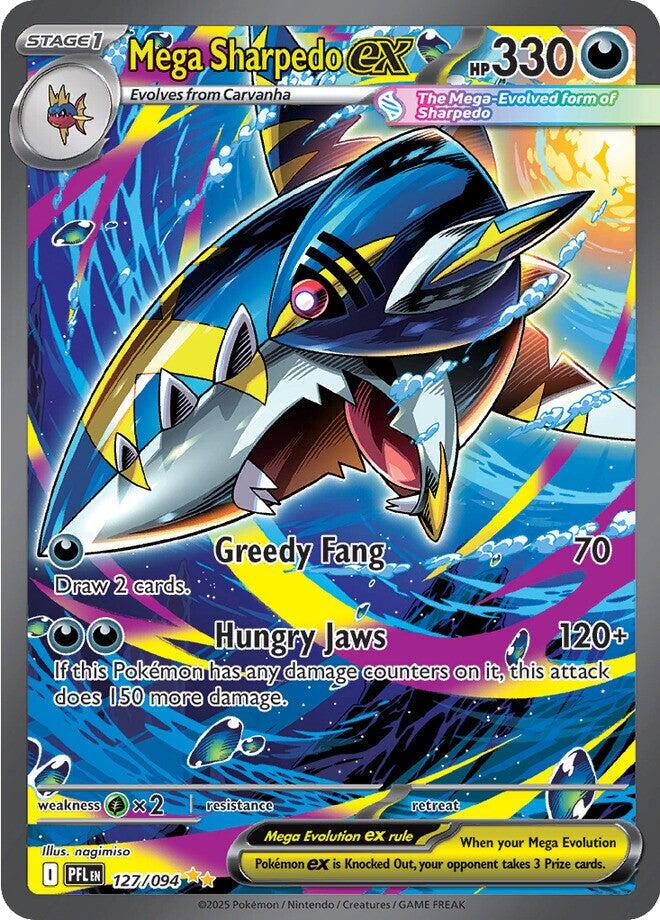 Pokémon TCG - Mega Sharpedo ex - 127/094 - Phantasmal Flames