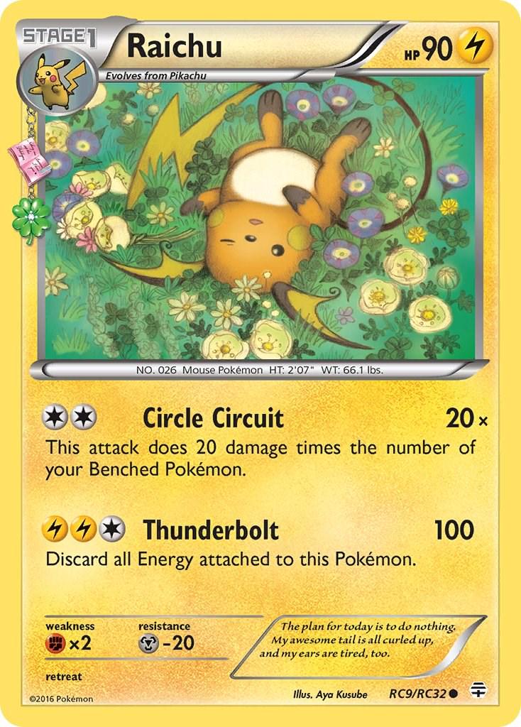 Pokémon TCG - Raichu - RC9/RC32 - Generations