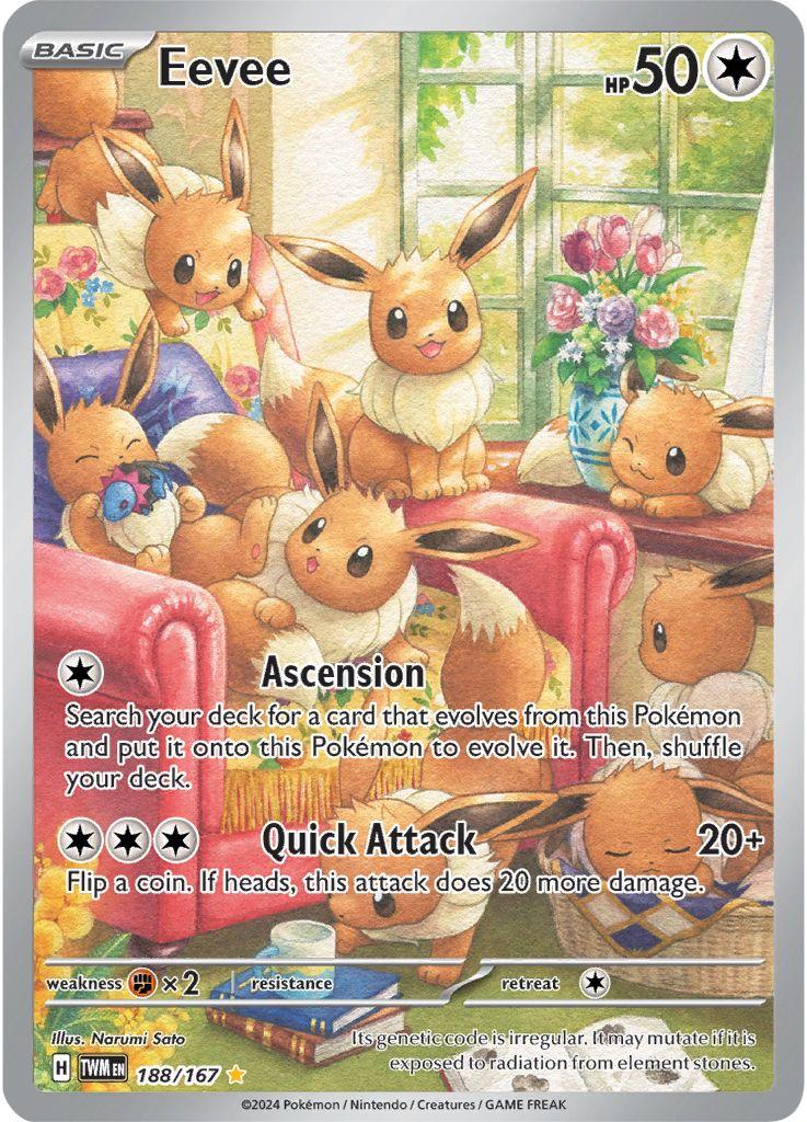 Pokémon TCG - Eevee - 188/167 - Twilight Masquerade