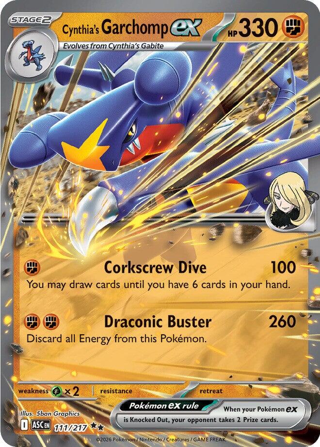 Pokémon TCG - Cynthia's Garchomp ex - 111/217 - Ascended Heroes