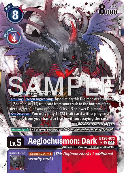Digimon - Aegiochusmon: Dark - BT26-073 - Timeless Bonds