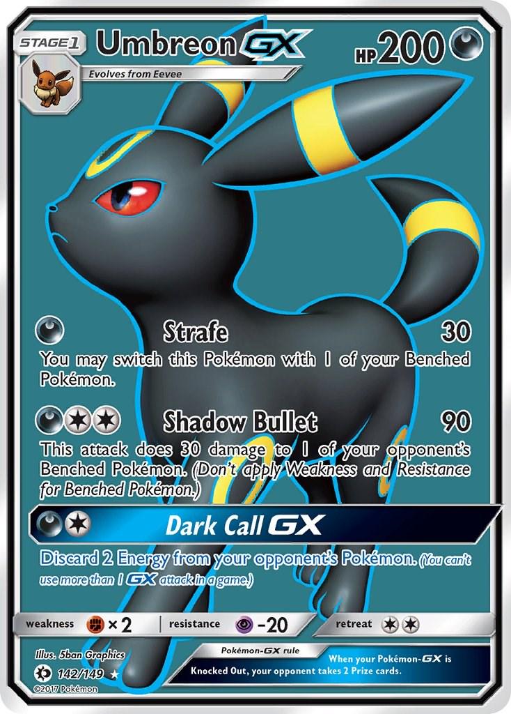 Pokémon TCG - Umbreon GX - 142/149 - Sun & Moon