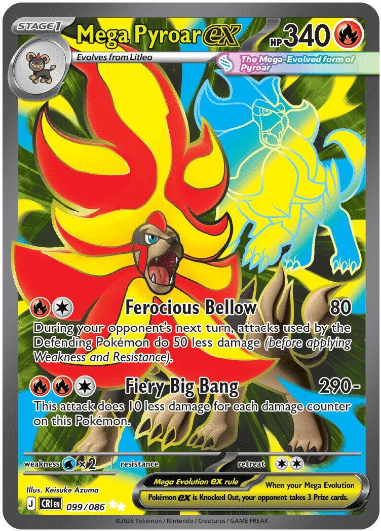Pokémon TCG - Mega Pyroar ex - 099/086 - Chaos Rising